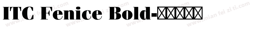 ITC Fenice Bold字体转换